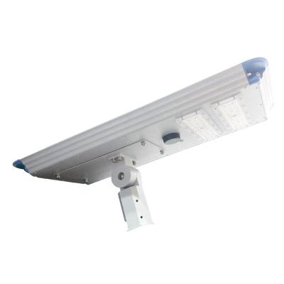 China WAREHOUSE Aluminum Outdoor 20w 30w 40w Super Brightness IP65 All In One Solar LED Street Light for sale