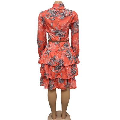 China Hot Selling Anti-Wrinkle Summer Floral Dress Women'S African Dress DW125 for sale