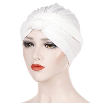 China New Jersey Forehead Knot Muslim Turban Headbands, Fashionable Head Durag Ladies Muslim Turbans Headwear for sale