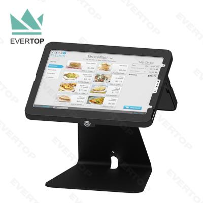 China LST15B-H Dual Enclosures for iPad Dual Tablet Kiosk Stand with Lock for iPad/Samsung/Outdoor Store Ordering POS Kiosk Stand Tablet POS Stand for sale