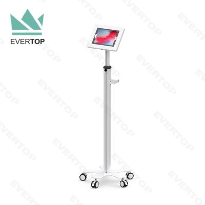 China TC03-C Modern Hospital Tablet Cart, Height-Adjustable for iPad Tablet Rolling Medical Kiosk, for iPad 2020 2019, Clinic Tablet Cart for sale