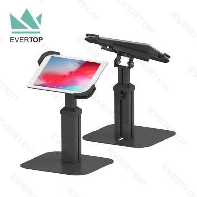 China LST06-D Height Adjustable Table Top Metal Universal Telescopic Table Tablet Information Kiosk Display Self Service For iPad Kiosk 30.5*23.5cm for sale