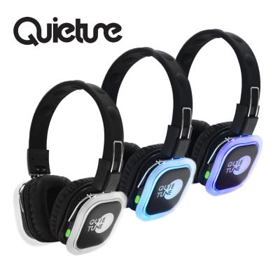 China A Transmitter Connect Many F39 Headphones Disco Wireless Headphones Factory Led Noise Canceling Party Foldable Wholesale Wireless Headphones for sale