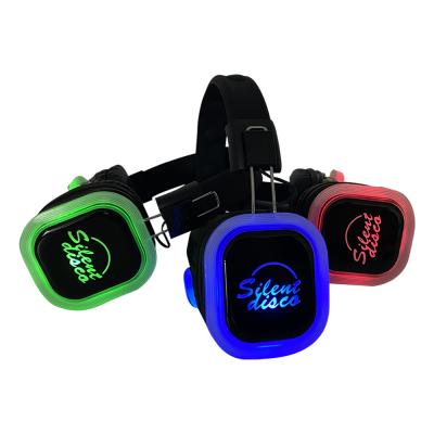 China Hot Stock F39 2-3 ​​Channels Silent Headband Factory Disco Earphone For Party for sale