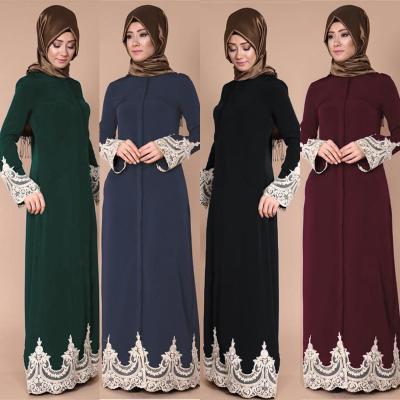 Κίνα Factory direct wholesale 2021 muslim abaya robe prayer garment daily fashion for woman lace muslim robe προς πώληση