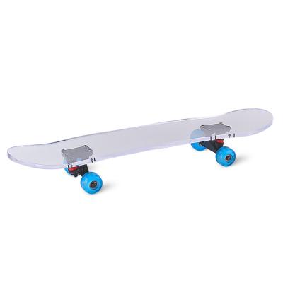 China Custom Transparent Adult VONVIK Acrylic Longboard Top Supplier Skateboard For Christmas Gift for sale