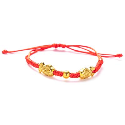 China The Other Zodiac Year Bracelet Wholesale Gold String Red Hand - Lucky Bracelet Transfer Woven Bracelet for sale