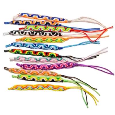 China The other colorful colorful handwoven ethnic style handwoven lucky lasting bracelet woven colorful rope border wholesale stirring person for men for sale