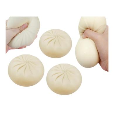 China Funny Educational Emulation Toy Interesting DIY Relieve Stress Squeeze Toys Steamed Stuffed Bun Simulation Decopression Toy for sale