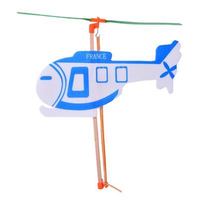 China STEM Educational Toys DIY Toy Set Wholesale Educational Kits For Kids Kits For Kids Educational Toys 2020 Rubber Operated Helicopter for sale