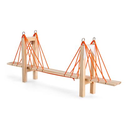 China +Wooden String 2021 NEW Arrive Diy Science Assemble Educational Science Toy Models Cable-stayed Bridge Toy for sale