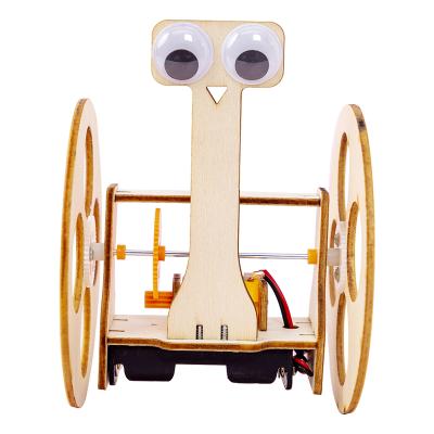 China Educational Child Toys Building Block Assembly Balance Car Robot Wooden Model Toy Scientific Production Model Kits Wholesale for sale