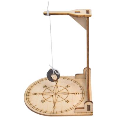 China New Earlier Education Factory Outlet Rod Enumerating Toys For Children Diy Educational Wooden Manual Assembly Compass Science Model Toy for sale