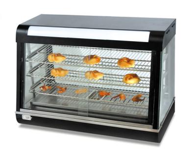 China Stainless Steel Glass Showcase Food Display Curved Heating Warmer R60-2 660*490*615mm for sale