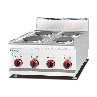 China Commercial 4 Burner Hotel Stainless Steel Hotel Use Electric Hot Plate Stove With CE for sale