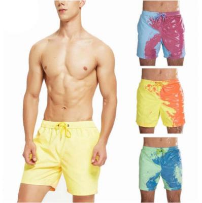 China Summer Anti-UV Mens Surf Solid Color Fashion Beach Shorts Scanties With Pocket for sale