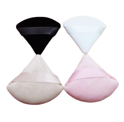 China Cake Skins Pure Helix Shaped Short Velvet Honey Cotton Dry Powder Puff Boxed Cushion Triangular Fixed Makeup Loose Air Powder Puff for sale