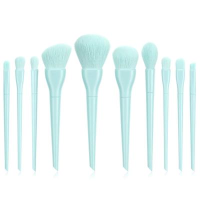 China Built-in 10 color special fan brush candy border super soft makeup brush eyeshadow brush powder concealer brush beauty makeup tool for sale