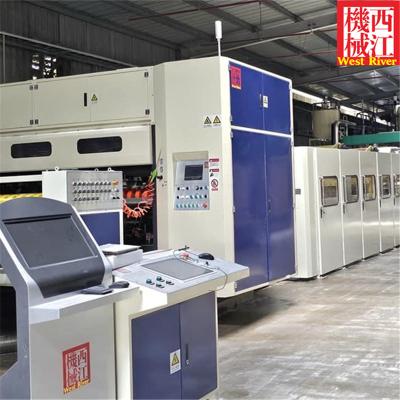 China WEST RIVER Backhoff Cruise Control System 7Ply Complete Corrugator Package Machines for sale