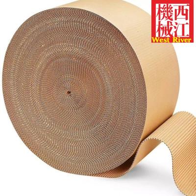 China Opción de apilamiento oscilante o descendente 2Ply línea de producción de cara única corrugada en venta