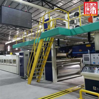 China Automatic 5 Ply Complete Corrugation Cardboard Making Machine ERP SYSTEM High Quality for sale