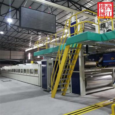 China West River Package Machinery 350m/min 3Ply Corrugated Cardboard Production Line Carton Box Making Machine for sale