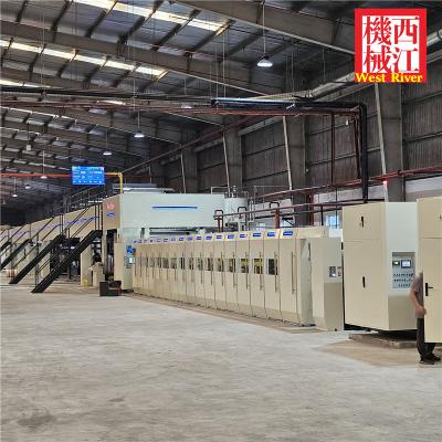 China Exported to Europe 5ply Fully Automatic Corrugated Production Line Carton Making Machine for sale