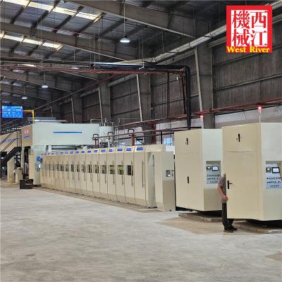 China Fully Automatic Cassette Inner Vacuum Corrugation Single Facer C/B/E flute Carton Package Machine for sale