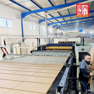 China Fully Automatic 5Ply Complete Corrugators Preprint Corrugated Cardboard Production Line for sale