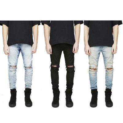 China Office 2021 Breathable Color Denim Red Wholesales Fashion Stacked Jeans Heavy Wash Ripped Custom Mens Mens Jeans Design 3D Streetwear Sample for sale