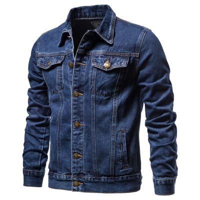 China MDJ001casual men's windproof streetwear denim jacket cotton jeans coat plus size men's denim jacket men's jackets for sale