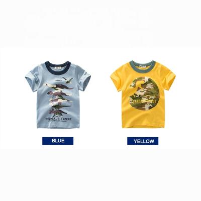 China Breathable Multi Color Graphic Boys T Shirts 8 Years Old Boy Cartoon Print Sleeve Summer Short Clothes for sale