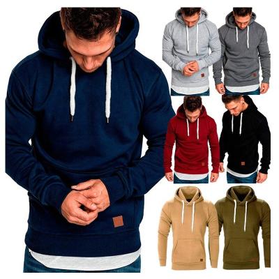 China Wholesale Hoodies Size MH035 Cotton Sweatshirt Empty Drawstring Men Plus Plain Plus Size Hoodies for sale