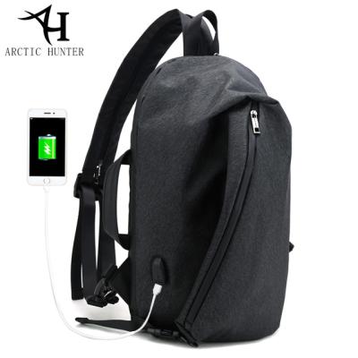 China With ARCTIC HUNTER Vintage Casual USB Charging Shoulder Backpack Laptop Backpack For Women Men School Anti Theft Backpack for sale