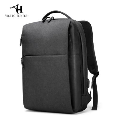 China With ODM ARCTIC Factory OEM USB HUNTER Guangzhou Smart Laptop Bags For Men Waterproof Anti Travel Theft Polyester Laptop Backpack Bag for sale