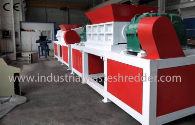 China Plastic Dustbin Four Shaft Shredder ,  Automatic Medical Waste Shredder for sale