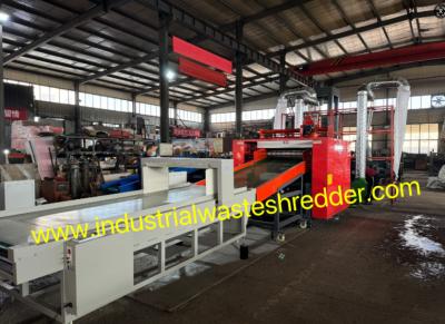 China 2400F PE PP PET Plastic Film Cutting Crusher Plastic Film Recycling Machine Plastic Waste Shredder Met Ferrous Detector Te koop