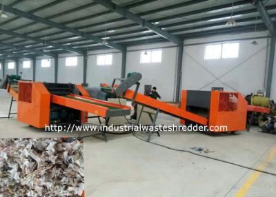 China Waste Carpet Recycling Rag Cutting Machine , Rug Rag Shredder Design Customizable for sale