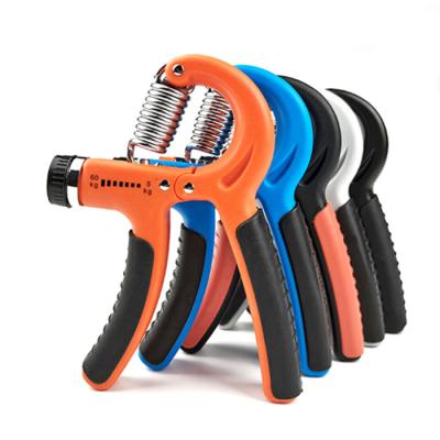 China Gym Exercise Weightlifting Workout Hand Wrist Power Grip Strength Training Desktop Tester Adjustable Hand Grip Strengthener for sale