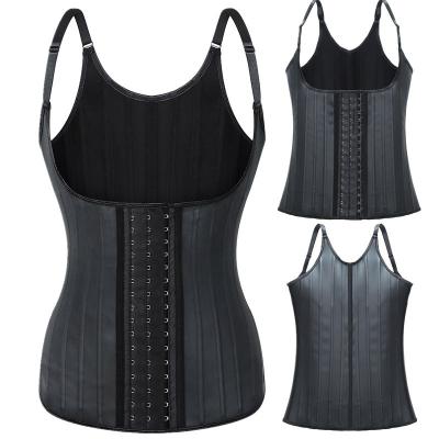 China Custom Logo Seamless Fitness Belly Lose Weight Belly Trimmer 25bones Waist Trainer Wrap for sale