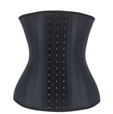 China Seamless Sweated Belly Weight Loss Support Women Gym 25bones Corset Waist Trainer for sale