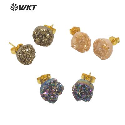 China WT-E651 2021New Arrival Fashion Romantic Beautiful And Fine Gemstone Lovely Jewelry Stud Earrings For Lady As Luxury Gift for sale