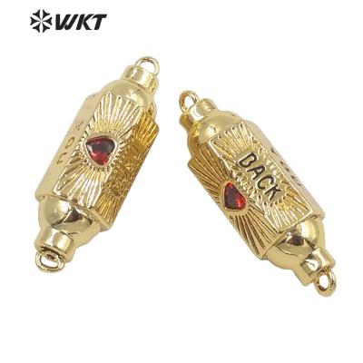 China WT-MP215 Wholesale Fashion Religious Gold Plated Full Cubic Zirconia Snake Pendant 18k Gold Real Shell Pendant for sale