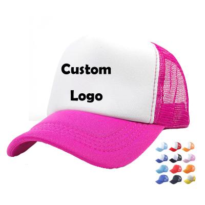 China breathable & Wholesale Waterproof Streetwear Running Gorras Gorros Embroidery Snapback 5 Panel Multi Color Polyester Loose Foam Mesh Ponytail Trucker Hat for sale