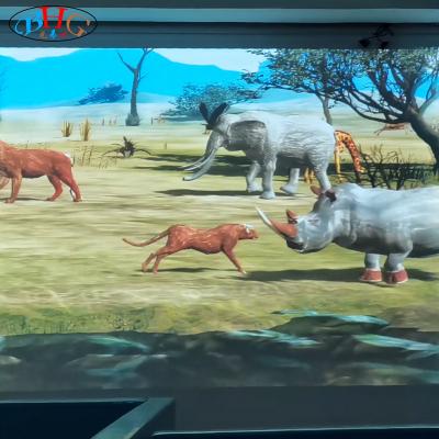 China Exhibition Center/Theme Park/Shopping Mall/Playground Exhibition Center/Theme Park/Soft Mall/Soft Playground Heighten Reality Grassland Projection Games Wall Animatronic System Display Screen african interior of large animals for sale