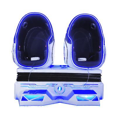 China Raining/snowfall/lightning/wind/bubble raining/snowfall/lightning/wind/egg bubble 9d vr chair with 2 seats for vr theme park/amusement park for sale