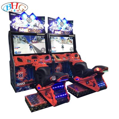 China 2021 Latest SNO Coin Operated Cross Snow Motorcycle Driving Simulator Arcade Game W1150*D2010*H2105 mm W1150*D2010*H2105 mm Motion for sale