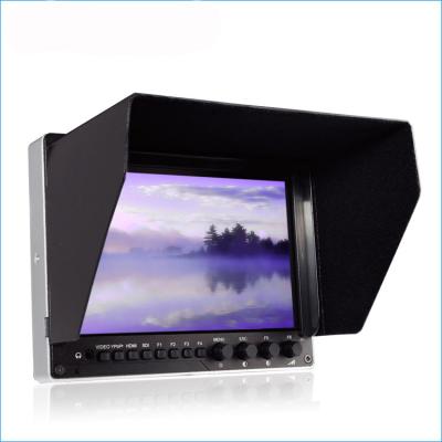 China 7 Inch Professional Aluminum Control Light 3G IDS Camera CCTV Broadcast LCD Monitor with Embedded Audio 7