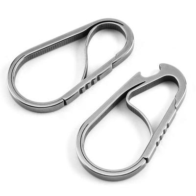 China Portable Camping General Tool Hardware Industry Titanium Hardware Mounting Carabiner D-Ring Wrench Staple Hook for sale