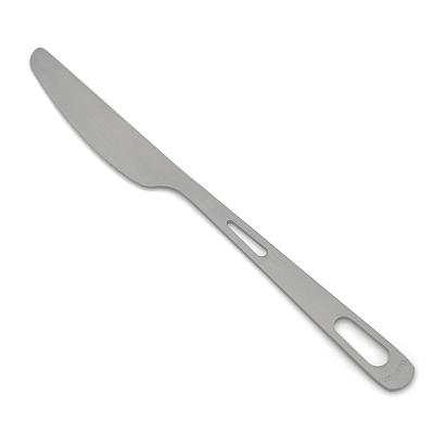 China Convenient Climbing Travel Using Portable Titanium Metal Fork Kitchenware Utensil Camping Knife for sale